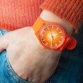 Relógio quartzo laranja a energia solar Colecção Primavera/Verão Ice-Watch