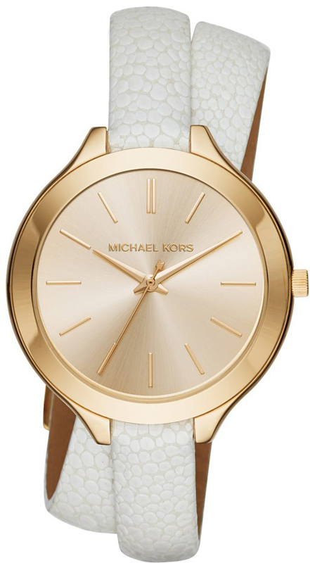 Michael Kors Watch Time 3 hands Runway Slim l MK2477