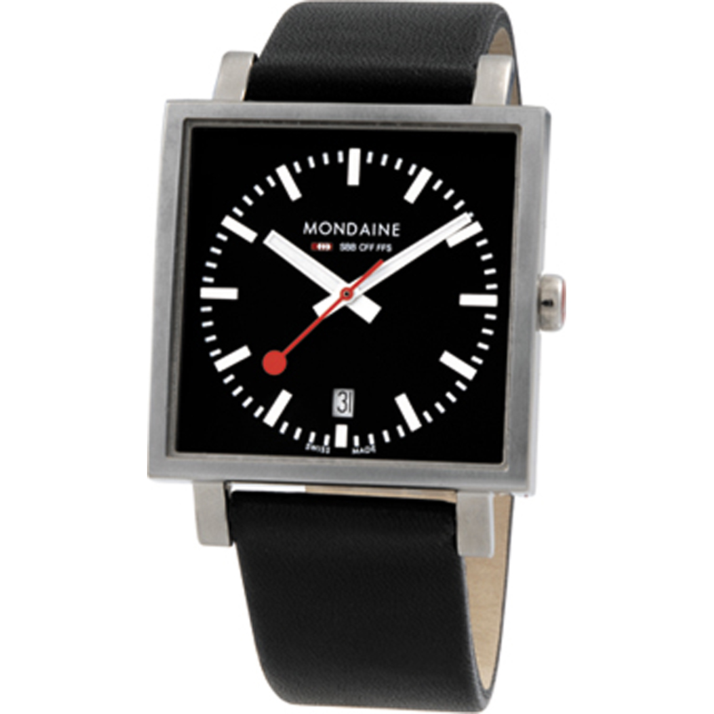 Mondaine Watch Time 3 hands Evo Square A661.30343.14SBB