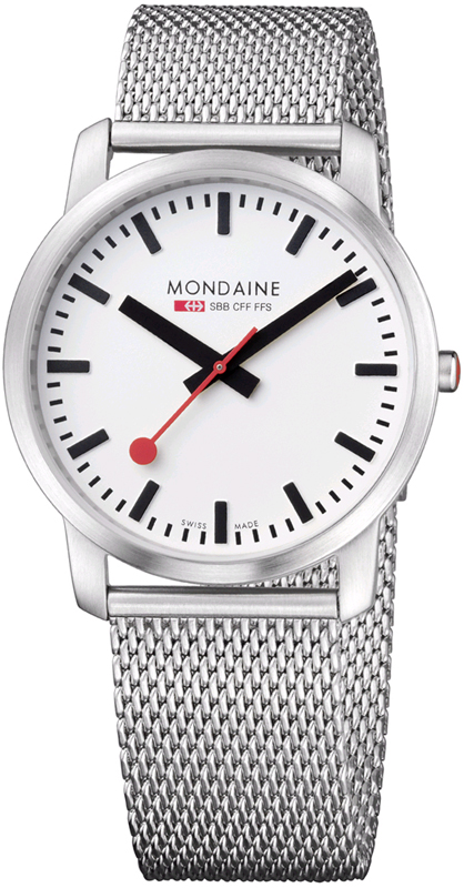 Mondaine Watch Time 3 hands Simply Elegant A672.30350.16SBM
