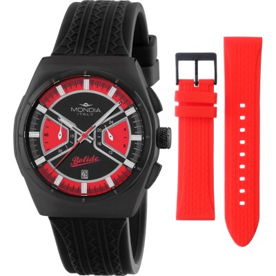 Relógio Mondia MI-819-BK-BKRD-CG Rally Legend Chrono Set