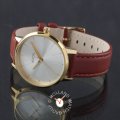 Relógio ouro & prata para mulher, bracelete couro castanho Colecção Primavera/Verão Nixon