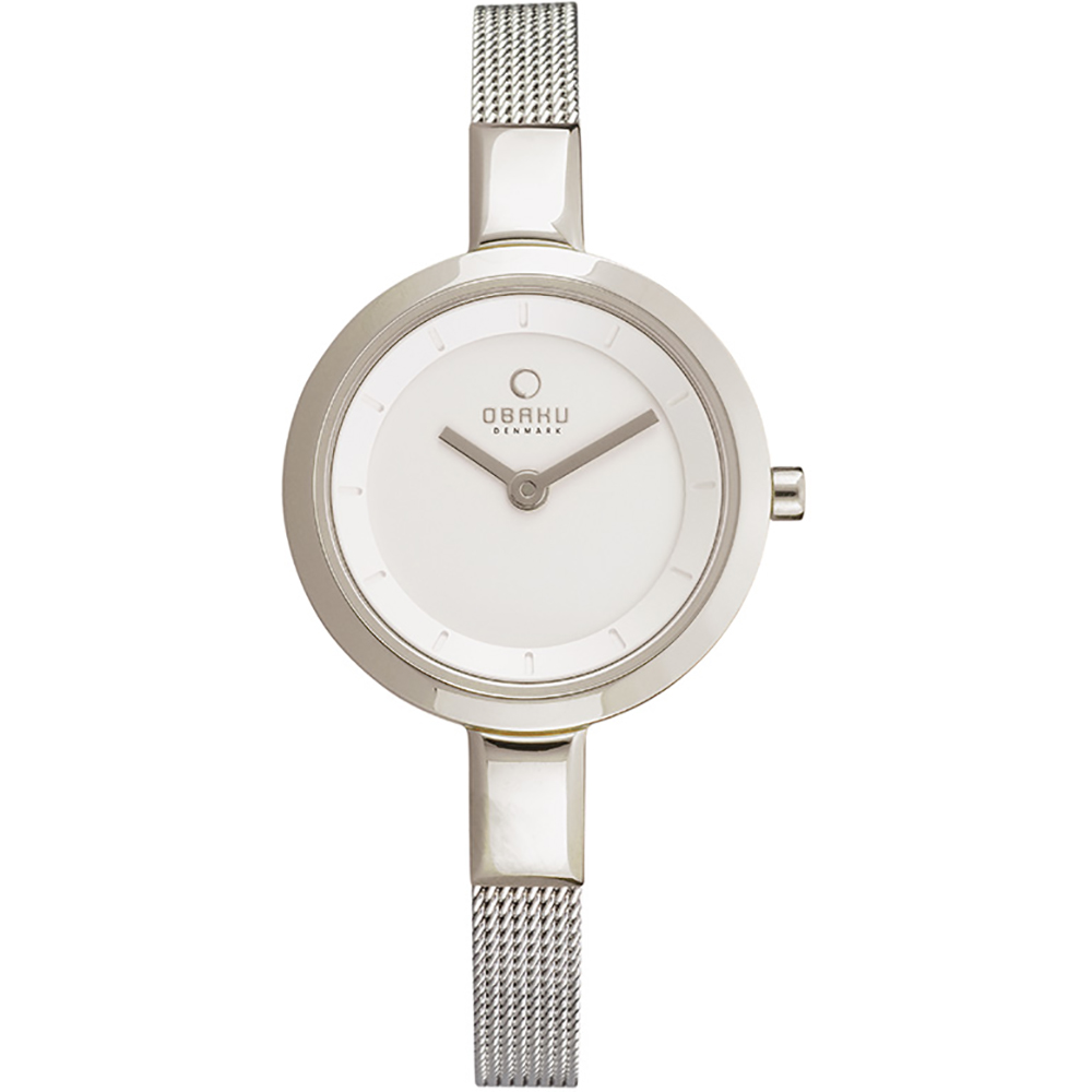 Obaku Watch Time 2 Hands Siv V129LCIMC