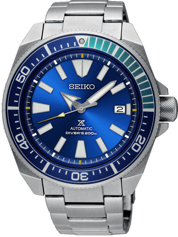 Relógio Seiko 5 SRPB09K1 Blue Lagoon Samurai