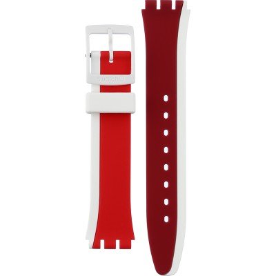 Bracelete Swatch Plastic - Originals Medium (34mm) /Access/Solar/Musicall/Stop - G/SK/SL/SR/SS/SO28 AGW208 GW208 Redtwist
