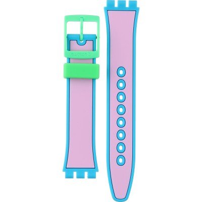 Bracelete Swatch Plastic - Originals Medium (34mm) /Access/Solar/Musicall/Stop - G/SK/SL/SR/SS/SO28 AGZ342 GZ342 Serious Action