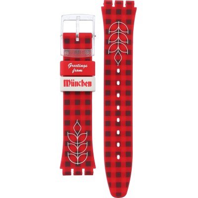 Bracelete Swatch Plastic - Originals Medium (34mm) /Access/Solar/Musicall/Stop - G/SK/SL/SR/SS/SO28 AGZ413 GZ413 Munch Me