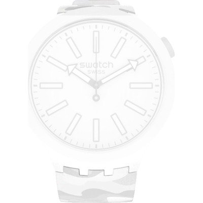 Bracelete Swatch Plastic - BigBold - SB0/SO27 ASO27W101-5300 BBmistpay!