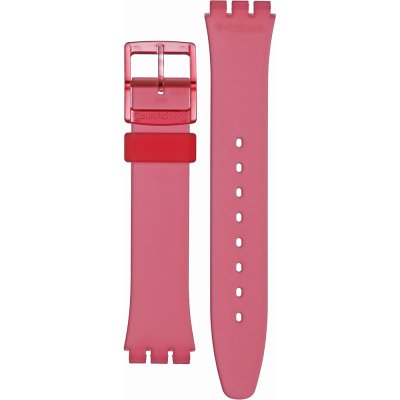 Bracelete Swatch Plastic - Originals Medium (34mm) /Access/Solar/Musicall/Stop - G/SK/SL/SR/SS/SO28 ASO28P114 Wavelengths of coral
