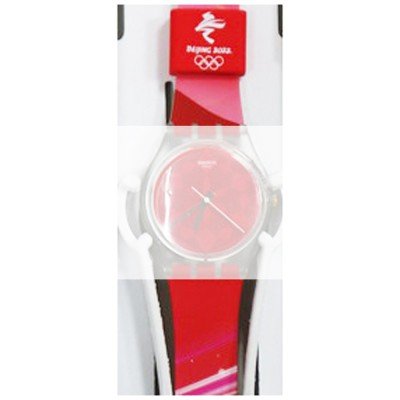 Bracelete Swatch Plastic - Originals Medium (34mm) /Access/Solar/Musicall/Stop - G/SK/SL/SR/SS/SO28 ASO28Z104 Olympic Volunteer