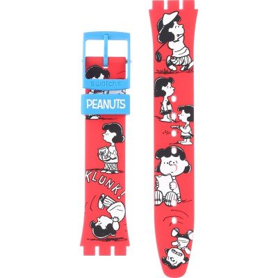 Bracelete Swatch Plastic - Originals Medium (34mm) /Access/Solar/Musicall/Stop - G/SK/SL/SR/SS/SO28 ASO28Z106 Klunk!