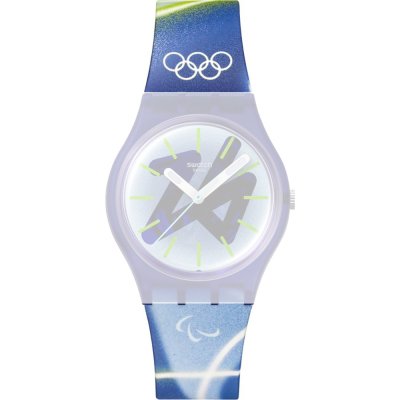 Bracelete Swatch ASO28Z135 Chasing Peaks - Milano Cortina 2026