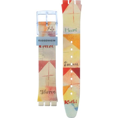 Bracelete Swatch Plastic - Originals Medium (34mm) /Access/Solar/Musicall/Stop - G/SK/SL/SR/SS/SO28 ASO28Z703 Klee's Bavarian Don Giovanni