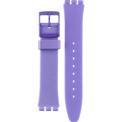 Bracelete Swatch Plastic - Originals Medium (34mm) /Access/Solar/Musicall/Stop - G/SK/SL/SR/SS/SO28 ASO31V100 Perfect Plum