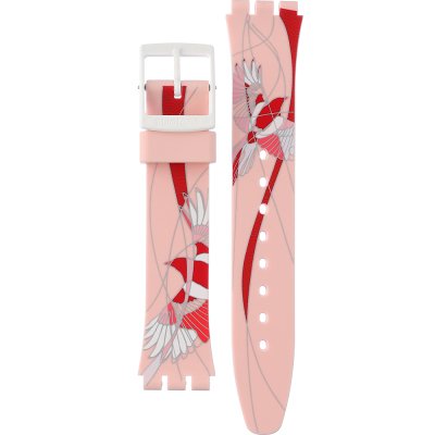 Bracelete Swatch Plastic - Originals Medium (34mm) /Access/Solar/Musicall/Stop - G/SK/SL/SR/SS/SO28 ASO31Z102 Sweetheart Bird