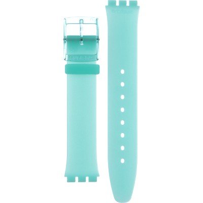 Bracelete Swatch Plastic - Originals Medium (34mm) /Access/Solar/Musicall/Stop - G/SK/SL/SR/SS/SO28 ASS08L100 Pastelicious Teal