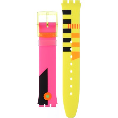Bracelete Swatch Plastic - Skin Small 33.7mm - SF/SI/SS08/SS09 ASS08S101 Neon Flumotions