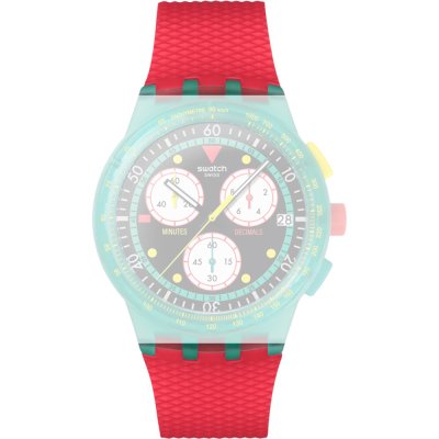 Bracelete Swatch ASUSG409 Neon Emerald Chrono