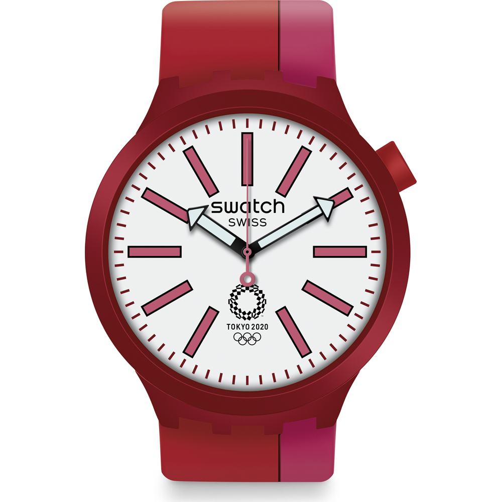 Relógio Swatch Big Bold SO27Z101 Bb Kurenai Red
