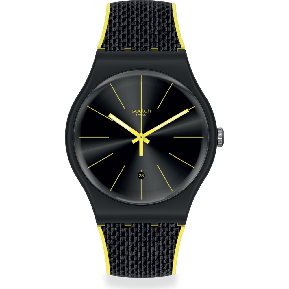 Relógio Swatch NewGent SUOB406 Black Cord