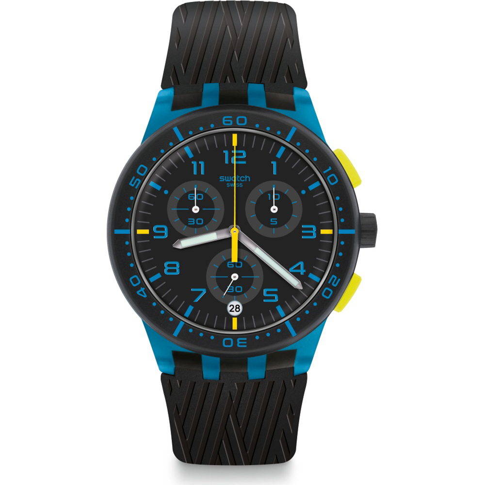 Relógio Swatch New Chrono Plastic SUSS402 Blue Tire