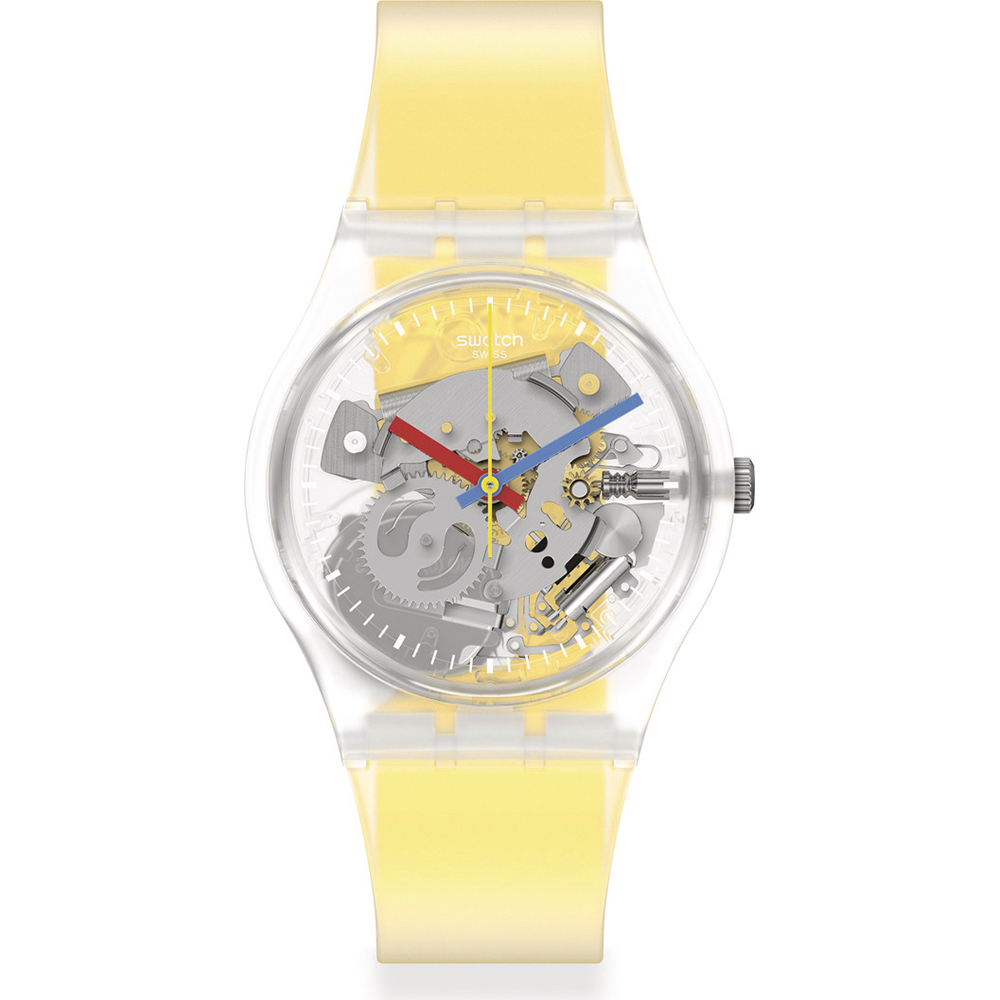 Relógio Swatch Standard Gents GE291 Clearly Yellow Striped