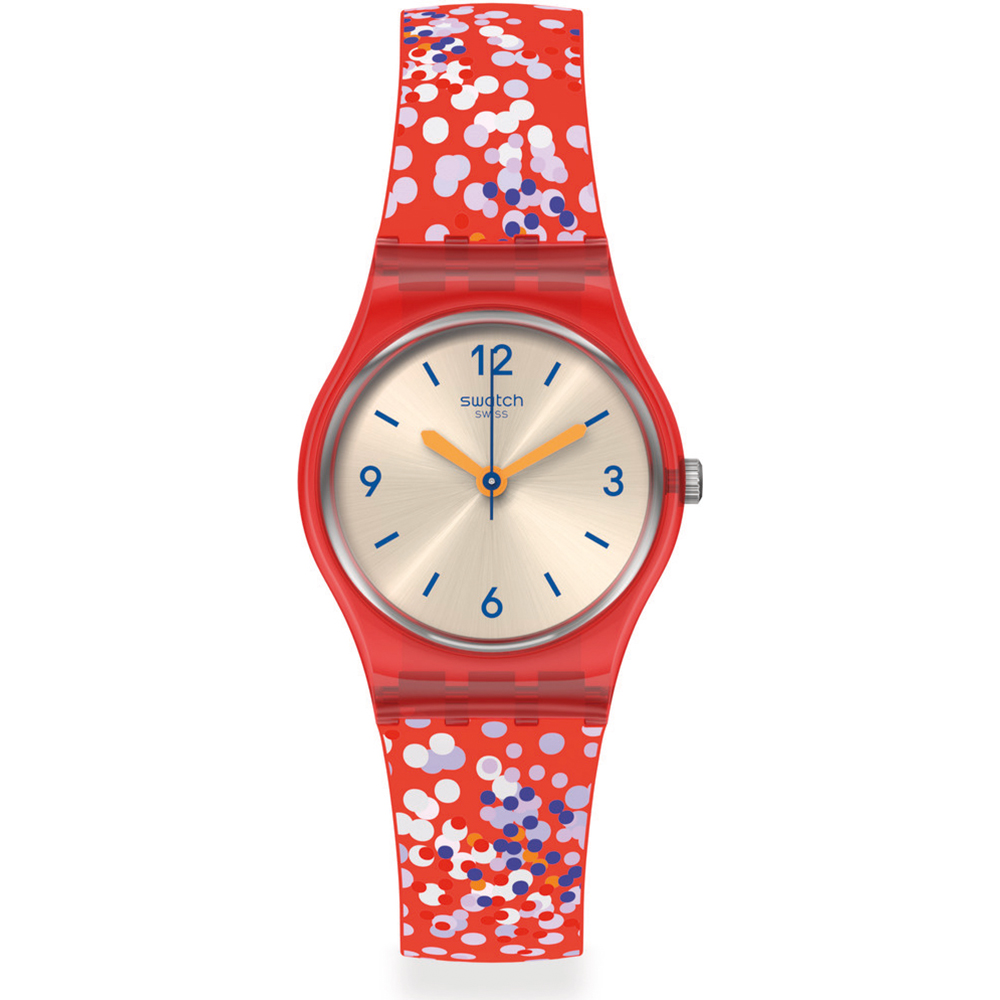 Relógio Swatch Standard Ladies LR136 Confettini rossi
