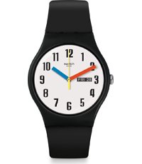 relogio preto swatch