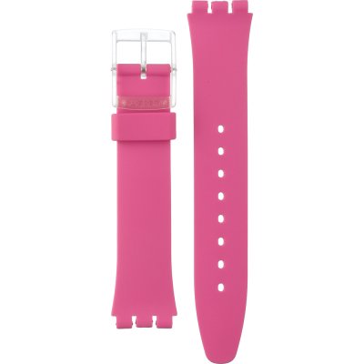 Bracelete Swatch Plastic - Originals Medium (34mm) /Access/Solar/Musicall/Stop - G/SK/SL/SR/SS/SO28 ASO28E001 GE724 Rinse Repeat Pink