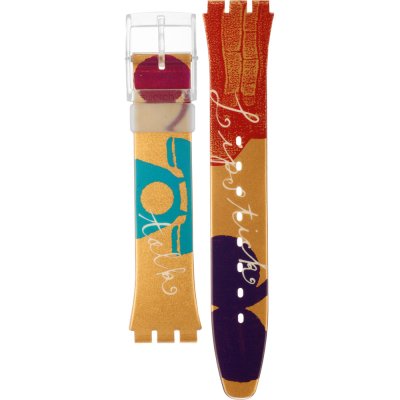 Bracelete Swatch Plastic - Originals Medium (34mm) /Access/Solar/Musicall/Stop - G/SK/SL/SR/SS/SO28 AGK248 GK248 Lipstick