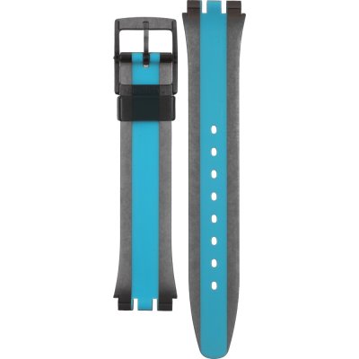 Bracelete Swatch Plastic - Originals Medium (34mm) /Access/Solar/Musicall/Stop - G/SK/SL/SR/SS/SO28 AGM186 GM186 Azzurrami