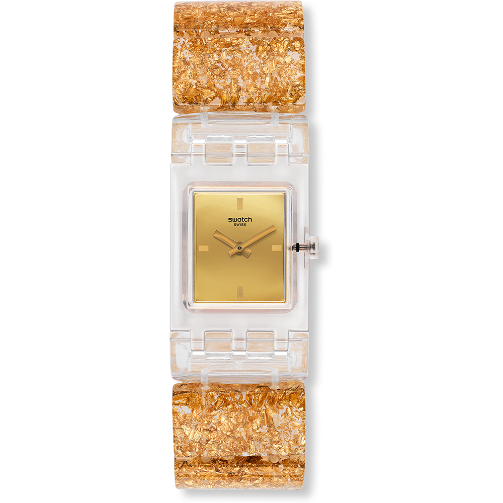 Relógio Swatch Square SUBK159B Golden Jewel Small