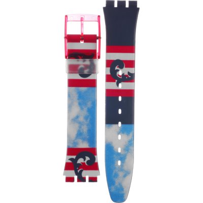 Bracelete Swatch Plastic - Originals Medium (34mm) /Access/Solar/Musicall/Stop - G/SK/SL/SR/SS/SO28 AGR109 GR109 The Boss