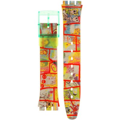 Bracelete Swatch Plastic - Originals Medium (34mm) /Access/Solar/Musicall/Stop - G/SK/SL/SR/SS/SO28 AGR133 GR133 Tokyo Manga