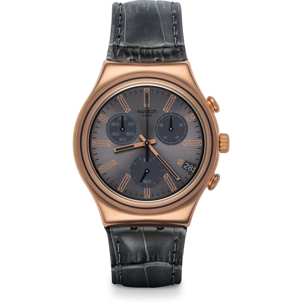 Swatch Watch Irony Chrono Gris En Rose Gold YCG411