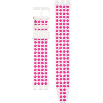 Bracelete Swatch Plastic - Originals Medium (34mm) /Access/Solar/Musicall/Stop - G/SK/SL/SR/SS/SO28 AGW190 GW190 Pinkdots