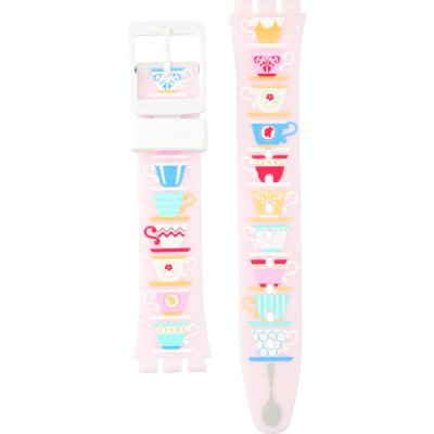 Bracelete Swatch Plastic - Originals Medium (34mm) /Access/Solar/Musicall/Stop - G/SK/SL/SR/SS/SO28 AGW191 GW191 High Tea