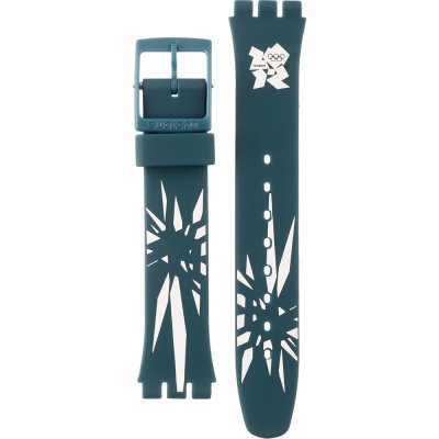 Bracelete Swatch Plastic - Originals Medium (34mm) /Access/Solar/Musicall/Stop - G/SK/SL/SR/SS/SO28 AGZ271 GZ271 NOC London Special