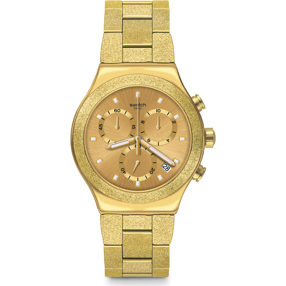 Relógio Swatch Irony - Chrono New YVG407G Irony Goldshiny