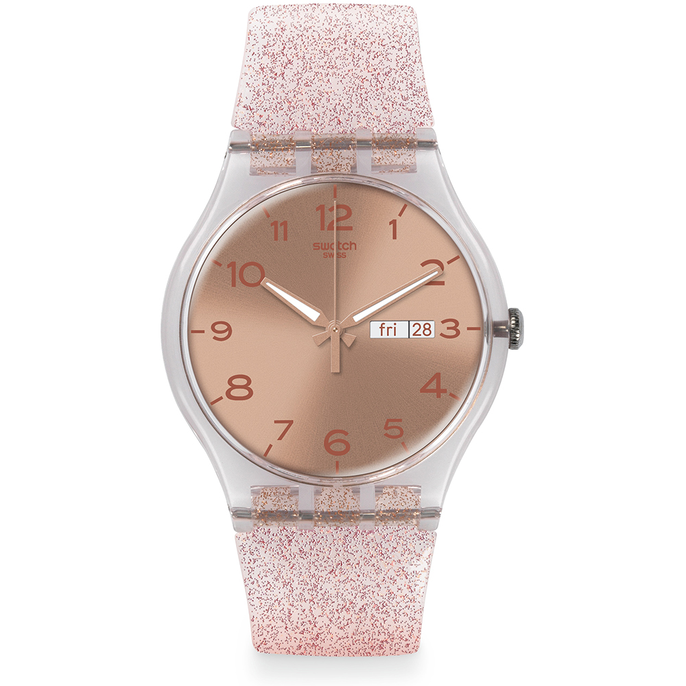 Relógio Swatch NewGent SUOK703 Pink Glistar