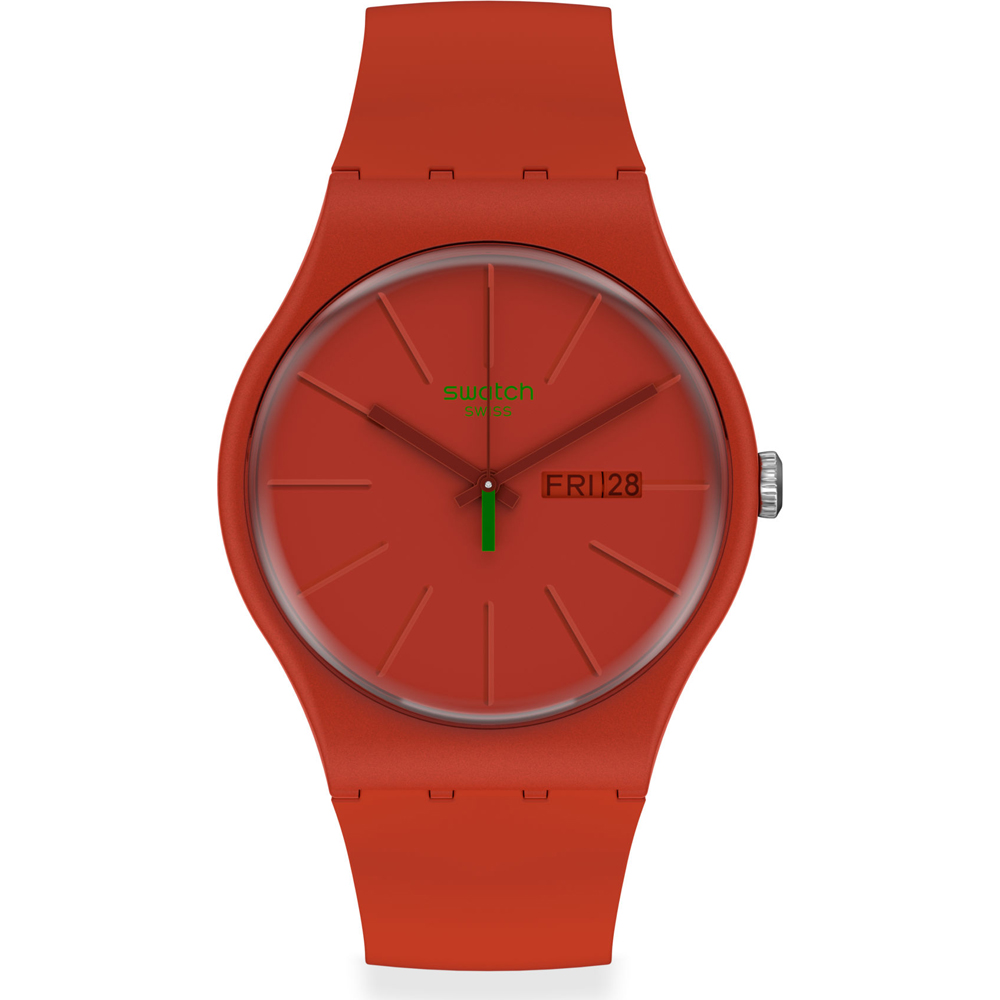 Relógio Swatch NewGent SO29R700 1983 Red Vremja