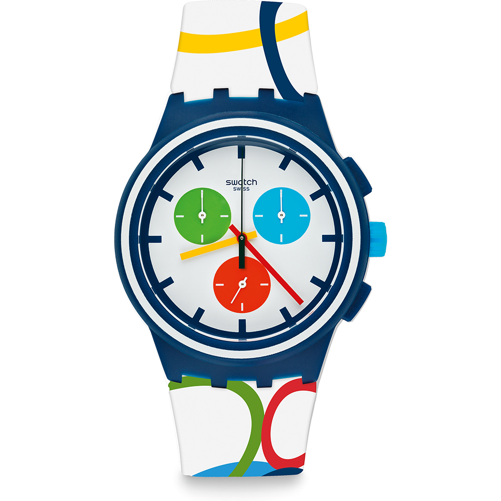 Relógio Swatch New Chrono Plastic SUSN100 Rio All Around