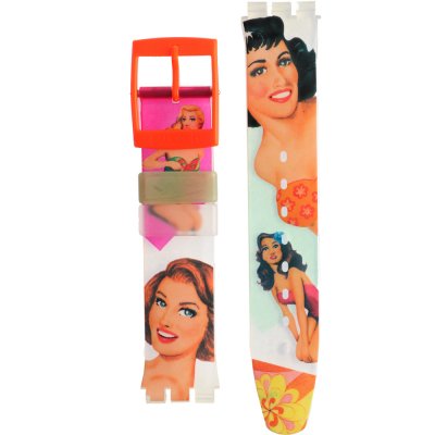 Bracelete Swatch Plastic - Auto/Scuba/Chrono - SA/SC/SD/SE/SH/SO/ST ASDG104 SDG104 Beach Virgin