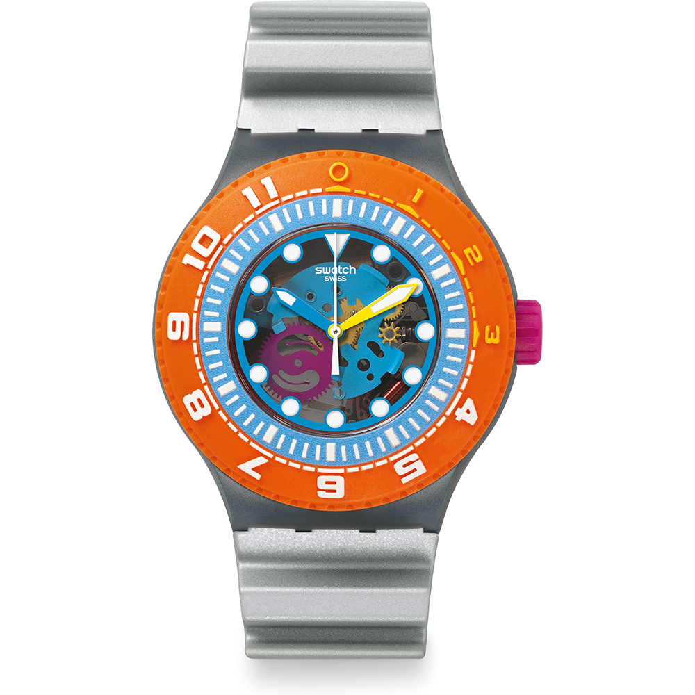 Relógio Swatch Scuba Libre SUUM101 Sea-Through