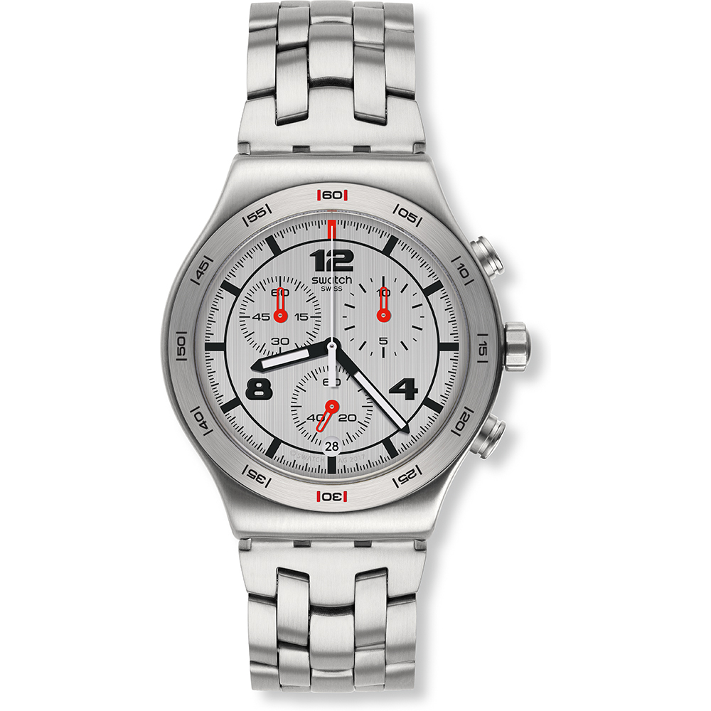 Relógio Swatch Irony - Chrono New YVS447G Silver Again
