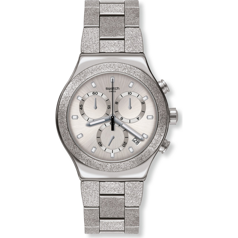 Relógio Swatch Irony - Chrono New YVS472G Silver Explosion