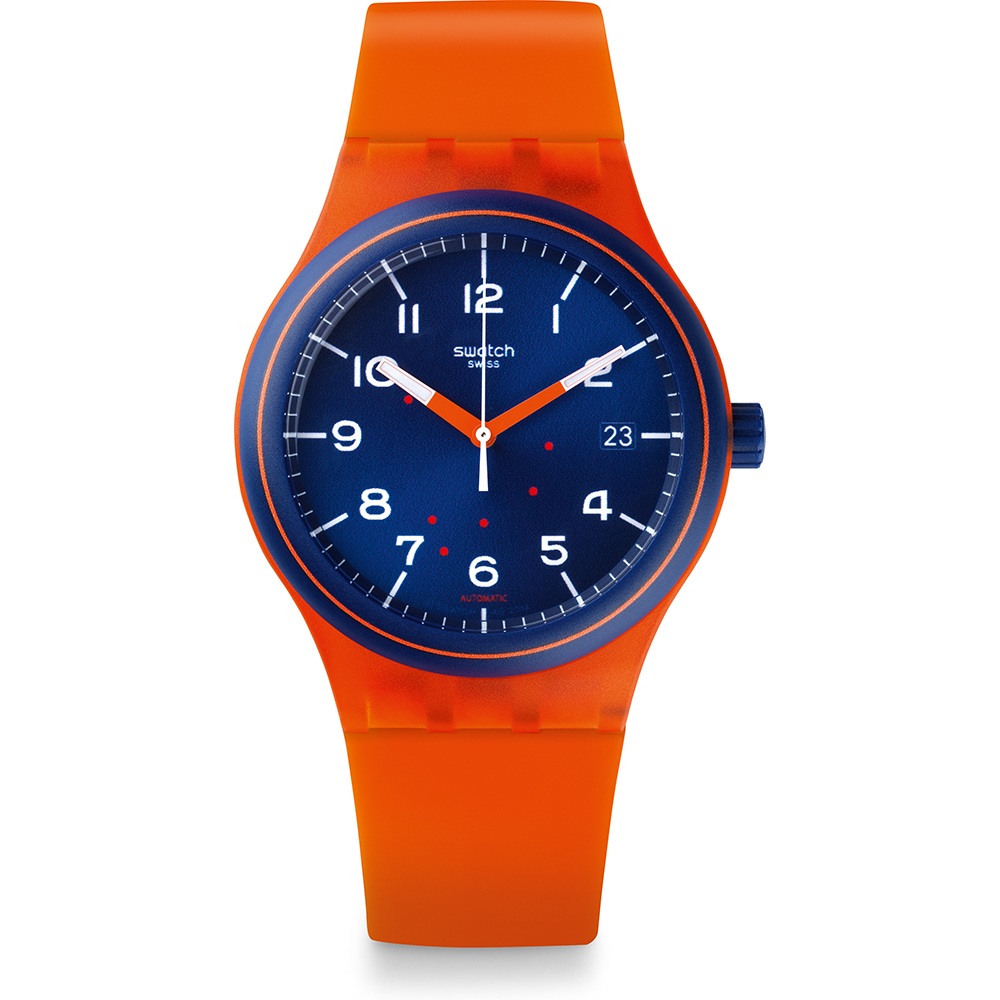 Relógio Swatch Sistem 51 SUTO401 Sistem Tangerine