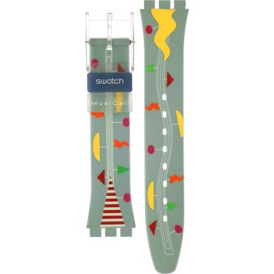 Bracelete Swatch Plastic - Originals Medium (34mm) /Access/Solar/Musicall/Stop - G/SK/SL/SR/SS/SO28 ASLR100 SLR100 Fandango