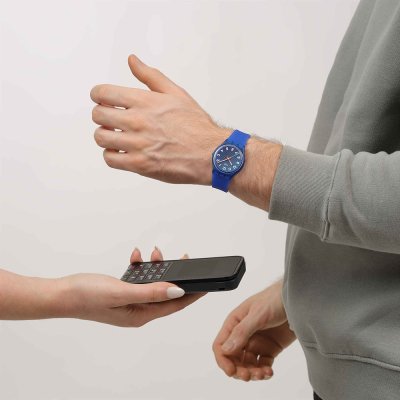 Relógio Swatch Originals Medium (34mm) SO28S108-6000 Wavelengths of water Pay!