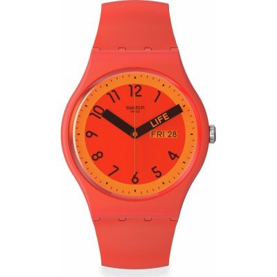 Relógio Swatch Originals Large (41mm) SO29R705 Proudly Red